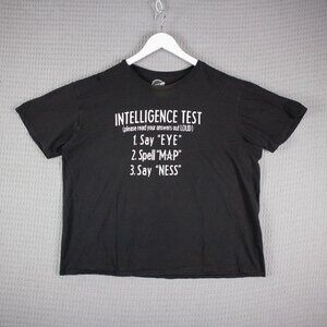 Crazy Dog Intelligence Test Humour Funny Tee Mens XL